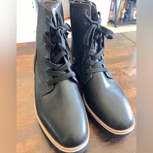 Black Platform Ankle Boots